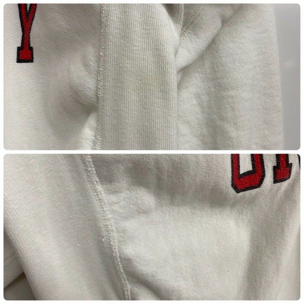 【曜日割引対象外】 チャンピオン Champion 80's REVERSE WEAVE INDIANA USA製 トリコタグ カレッジ スウェット ホワイト XXLサイズ 201MT-3963 VB