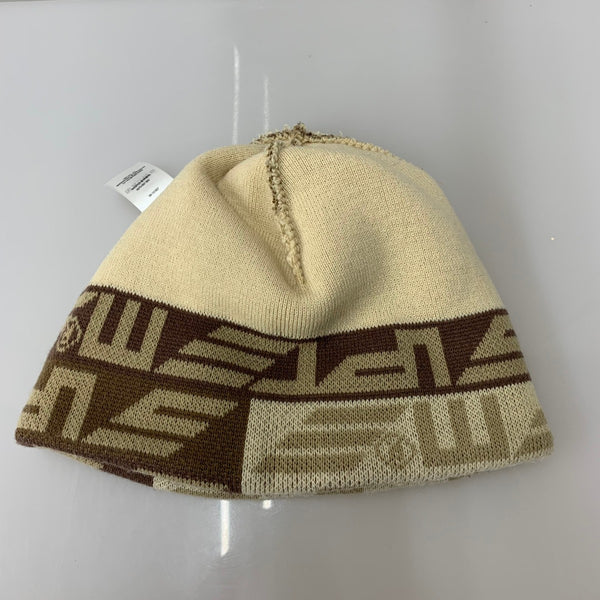 【中古】シュプリーム SUPREME Geo BeanieTan ビーニー 帽子 メンズ帽子 ニット帽 ブラウン 201goods-736