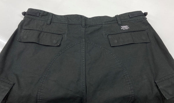 シュプリーム SUPREME Cargo Short カーゴ ショーツ ミリタリー ボタンフライ 黒 無地 ハーフパンツ ブラック サイズ 36 104MB-306