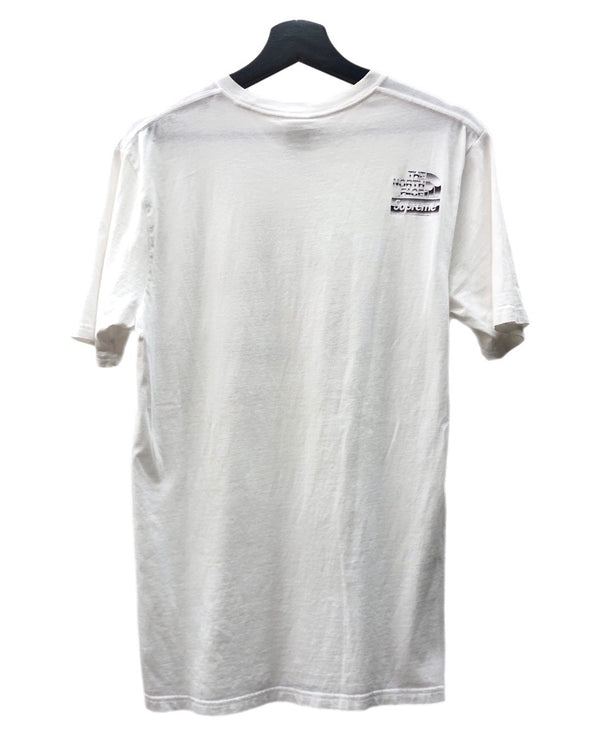シュプリーム SUPREME × THE NORTH FACE 18SS Metallic Logo Tee メタリック ロゴ 白 NT31808I Tシャツ プリント ホワイト Sサイズ 104MT-209