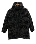 デシグアル DESIGUAL ミッキーマウス パデッドコート 黒 総柄 ディズニーコラボ ジャケット ブラック SSサイズ XS 101LT-240