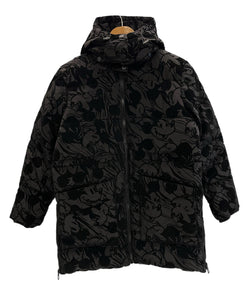 デシグアル DESIGUAL ミッキーマウス パデッドコート 黒 総柄 ディズニーコラボ ジャケット ブラック SSサイズ XS 101LT-240