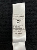 ディーゼル DIESEL K-RUSHIS SWEATER スウェット切替 セーター ニット ハトメ 長袖 黒 セーター 無地 ブラック Mサイズ 104MT-1603