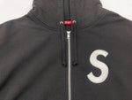 シュプリーム SUPREME 24FW S Logo Zip Up Hooded Sweatshirt Sロゴ ジップアップ フーディ 黒 パーカ ロゴ ブラック XLサイズ 104MT-1731