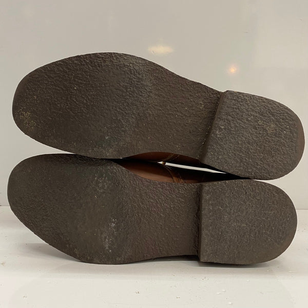 【曜日割引対象外】 レッドウィング RED WING プレーントゥラウンドトゥ USA製 メンズ靴 ブーツ ワーク ブラウン 25cmサイズ 201-shoes1459 VB