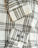 ゴールド GOLD SOFT NEL CHECK BIG POCKET WORK SHIRT ソフト ネル チェック ビック ポケット ワーク シャツ 東洋エンタープライズ GL28589 長袖シャツ ホワイト Mサイズ 103MT-3405