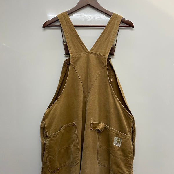 【曜日割引対象外】 カーハート Carhartt 60's 70's ダブルニー デカCボタン つなぎ・オーバーオール ベージュ 201MB-1097 VB