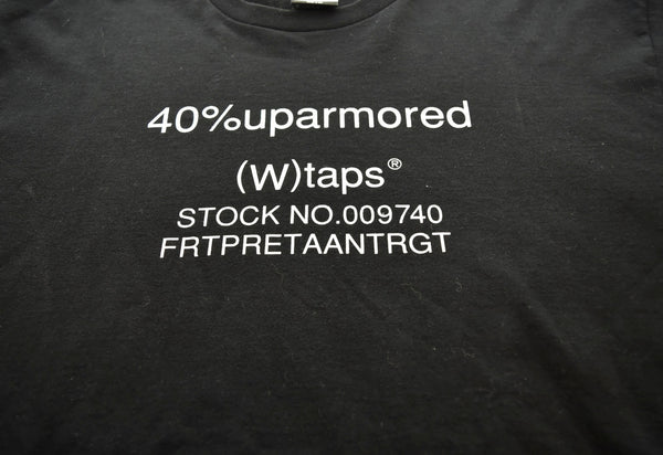 ダブルタップス WTAPS 22SS 40PCT UPARMORED 長袖Tシャツ 黒 1 ロンT ブラック 103MT-1362