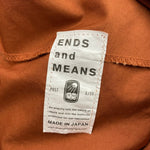 エンズアンドミーンズ ENDS and MEANS Harvest P/O Shirts 長袖シャツ オレンジ Mサイズ 201MT-4242