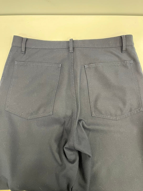 コムデギャルソン COMME des GARCONS COMME des GARCONS SHIRT フランス製 切り替えダブルニー ウールパンツ 紺 S20160 スラックス ネイビー XS 101MB-767