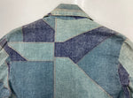 ヴィンテージ vintage 70s 70年代 パッチワーク プリント デニムジャケット Ｇジャン 青 ジャケット プリント ブルー 104MT-1351