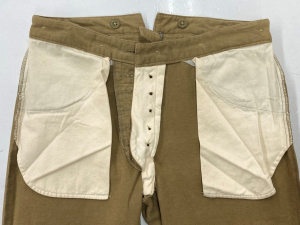 ダブルアールエル RRL WORK PANTS ワーク パンツ ボタンフライ シンチバック ズボン Ralph Lauren 茶 無地 ボトムスその他 ブラウン 30-34 104MB-235
