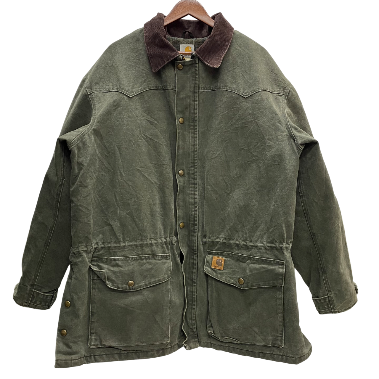 【一点物クラス】Carhartt ダックジャケット ダークグリーン XL 曜日割引対象外】 カーハート Carhartt 03年製 ダックジャケット