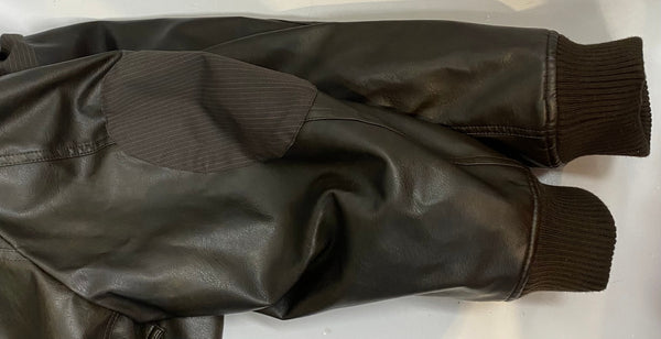 アイリーン ILEAN 2WAY VOLUME FLIGHT JACKET フェイクファーレザー ジャケット ブラウン 2サイズ 201MT-4846