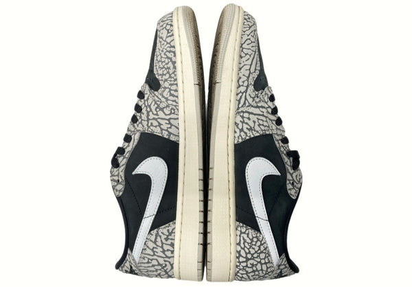 ナイキ NIKE 23年製 AIR JORDAN 1 RETRO LOW OG BLACK ELEPHANT エア ジョーダン レトロ ロー ブラック セメント AJ1 灰色 黒 CZ0790-001 メンズ靴 スニーカー グレー 27.5cm 104-shoes529