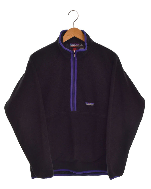 パタゴニア PATAGONIA 90s シンチラ ハーフジップ フリース プルオーバージャケット Made in MEXICO SYNCHILLA 90's 90年代 99年製 メキシコ製 25735 ジャケット ブラック Mサイズ 103MT-2514