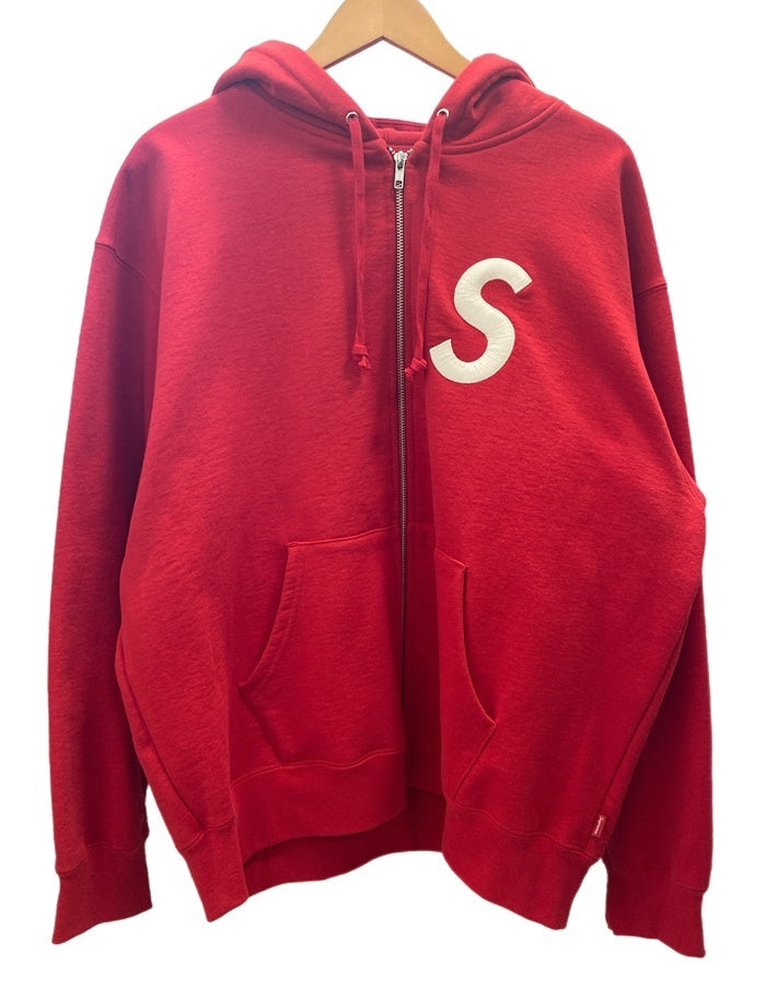 シュプリーム SUPREME 23AW S Logo Zip Up Hooded Sweatshirt Sロゴジップアップパーカー スウェット  フーディー パーカ レッド Lサイズ 101MT-2880 | 古着通販のドンドンサガール