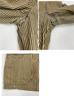 ヴィンテージ vintage 30's～ 30年代～ EURO ユーロ サーヴァント ギャルソンジャケット ワーク カートンボタン アンティーク ストライプ ヒッコリー - ジャケット イエロー 101MT-4994