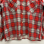 【曜日割引対象外】 ヴィンテージ vintage 60's シアーズ Sears プリントネル 長袖シャツ レッド Mサイズ 201MT-3860 VB