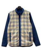 パタゴニア Patagonia 14AW REVERSIBLE QUILTING JACKET リバーシブル キルティング ジャケット 裏チェック ボタン アウター 紺 27500FA14 ジャケット ロゴ ネイビー Sサイズ 104MT-2157