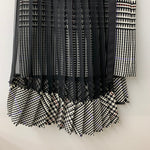 サカイ sacai 17SS チェック ドッキング シアーレイヤード プリーツ スカート 17-03262 スカート ブラック 201LB-108