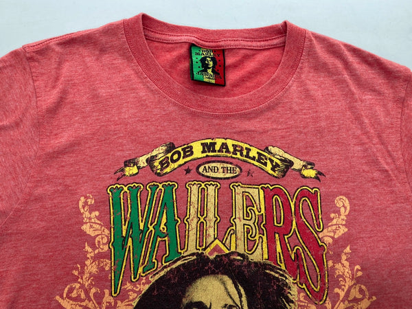 ヴィンテージ VINTAGE ITEM 90s BOB MARLEY ボブマーリー 半袖 霜降り ラスタカラー 赤 Tシャツ プリント レッド Lサイズ 104MT-481