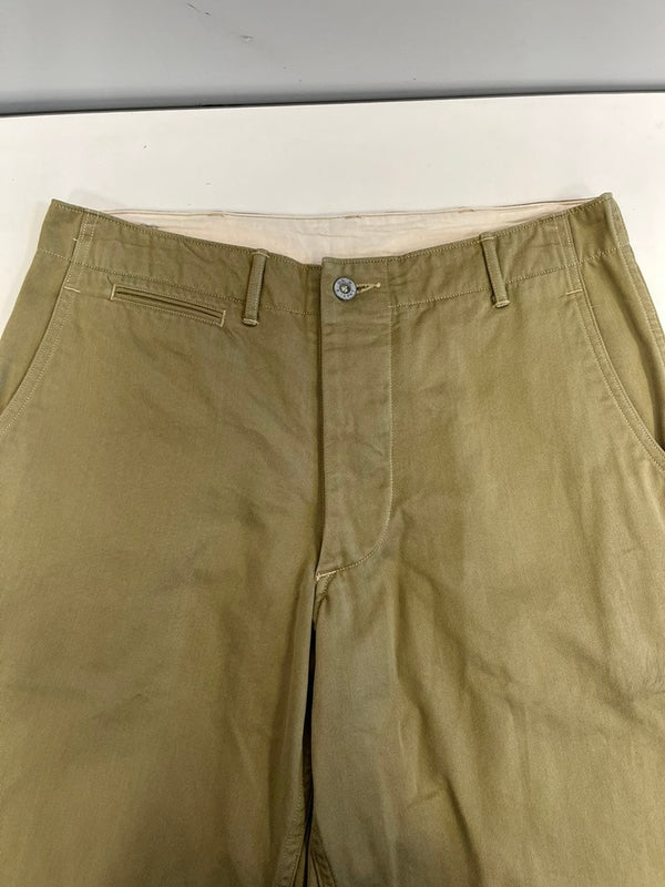 ウェアハウス WAREHOUSE M-41 M41 TYPE U.S.ARMY CHINO PANTS アーミーチノ ミリタリー 茶 チノパン ベージュ 33 101MB-782