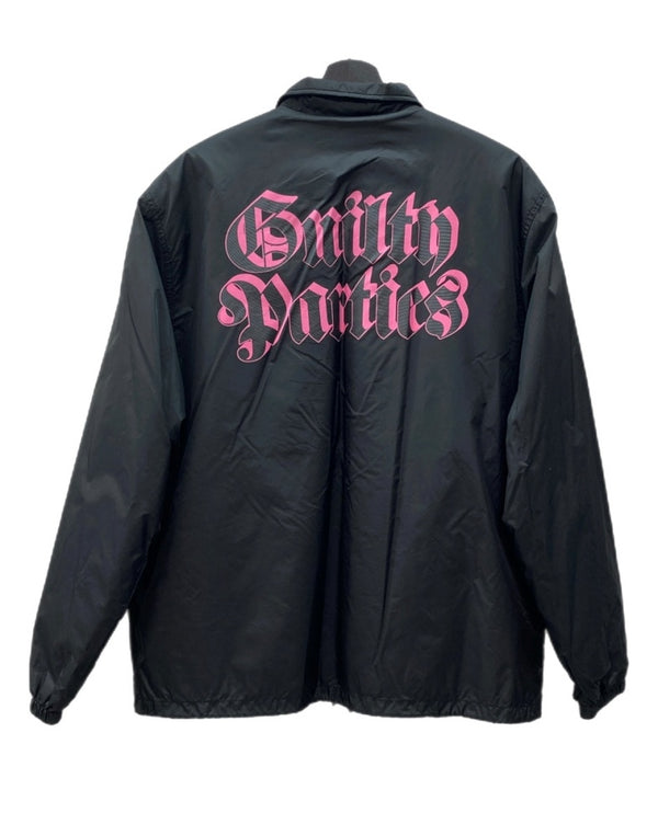 ワコマリア WACKO MARIA 21AW BOA COACH JACKET ボア コーチ ジャケット 天国東京 ボタン アウター 黒 ジャケット プリント ブラック Lサイズ 104MT-2212