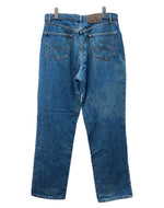 ダブルアールエル RRL 90s DENIM PANTS デニム パンツ ジップフライ ジーパン ジーンズ USA製 Ralph Lauren インディゴ 青 ロゴ R004 デニム ブルー サイズ 35 104MB-232