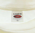 クイックシルバー Quiksilver 90's BOARDRIDING LOGO PRINT Tee ボードライディング ロゴ T MADE IN USA 90年代 90s オールドサーフ オールドスケート XL Tシャツ ホワイト 103MT-2719