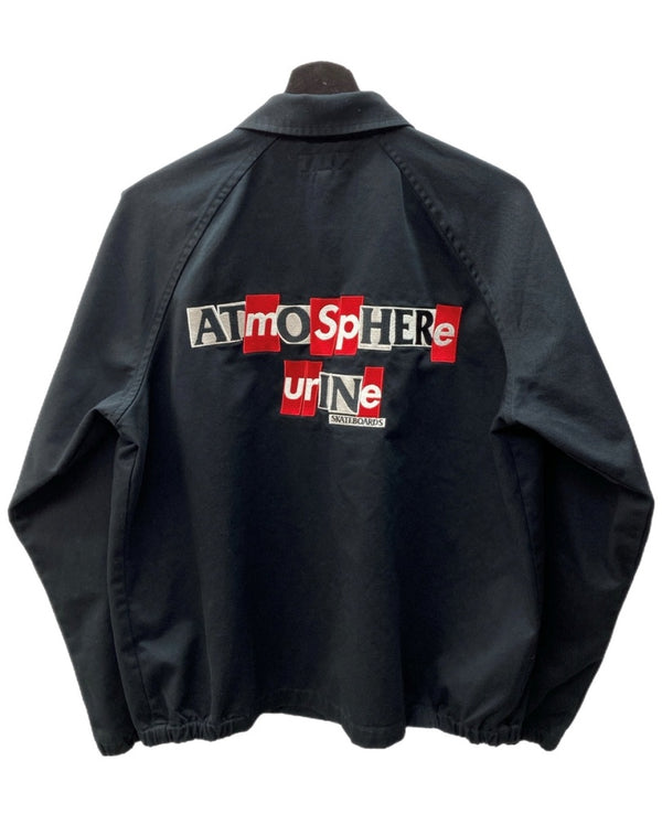 シュプリーム SUPREME × ANTIHERO アンタイヒーロー Snap Front Twill Jacket スナップ フロント ツイル ジャケット 黒 ジャケット 刺繍 ブラック Sサイズ 104MT-1620