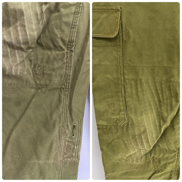 【曜日割引対象外】 ミリタリー MILITARY 70's デンマーク軍 M71 フィールドパンツ カーゴパンツ カーキ W36サイズ 201MB-1125 VB