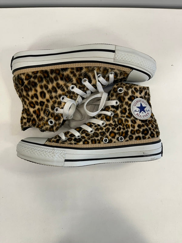 コンバース CONVERSE LEOPARD HI BROWN レオパード HI ブラウン 豹柄 ヒョウ柄 ファー  レディース靴 スニーカー ブラウン 23cm 101sh-2366