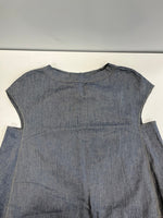 フォーティーファイブアールピーエム 45RPM リネン混 コットンベスト 麻 綿 5067182 ベスト ブルー サイズ0 101LT-209