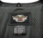 ハーレーダビッドソン  HARLEY DAVIDSON Skull Leather Vest  レザーベスト 黒 98132-08VM ベスト ブラック LLサイズ 103MT-1087