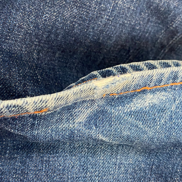 エヴィス EVISU ナンバーツー No2 イエローカモメ デニム ネイビー 33ⅹ35サイズ 201MB-1128