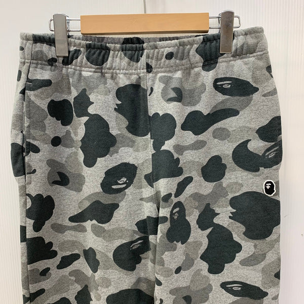 ア ベイシング エイプ A BATHING APE Heather Gray Camo Sweatpants 001PTK801006M ボトムスその他 グレー Mサイズ 201MB-884