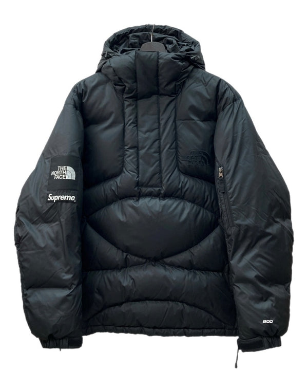 シュプリーム SUPREME 22AW × THE NORTH FACE ザ ノース フェイス 800-Fill Half Zip Hooded Pullover フィル ハーフ ジップ フーディー プルオーバー アウトドア 黒 ND52205I ジャケット ロゴ ブラック Mサイズ 104MT-1410