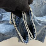 【曜日割引対象外】 リー Lee 90's DUNGAREES Cant Bustem デニムカバーオール USA製 ジャケット ブルー Lサイズ 201MT-3978 VB