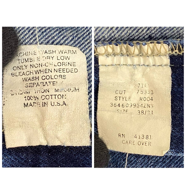 【曜日割引対象外】 ダブルアールエル RRL テーパード デニムパンツ USA製 R004 デニム ブルー 38/31サイズ 201MB-980 VB
