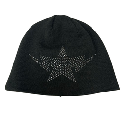 【中古】ア ベイシング エイプ A BATHING APE Swarovski Twinsta 帽子 メンズ帽子 ニット帽 ブラック 201goods-606