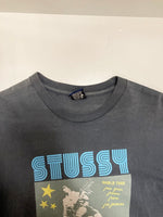 ステューシー STUSSY 90s～00s 紺タグ ROCKCITY USA製 プリントTシャツ Tシャツ ネイビー Mサイズ 101MT-2760