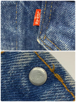 【曜日割引対象外】 リーバイス Levi's 80's 70505 0215 4th USA製 デニム ジャケット 48サイズ 201MT-3254 VB