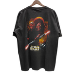 【曜日割引対象外】 ヴィンテージ vintage 90's 00's STARWARS "DARTH MAUL" USA製 Tシャツ ブラック XLサイズ 201MT-4553 VB