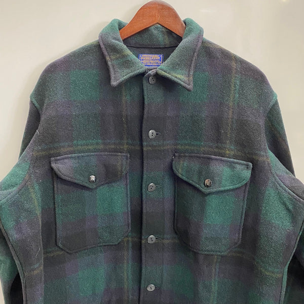 【曜日割引対象外】 ペンドルトン PENDLETON 60's バッファローチェック ウールジャケット ジャケット グリーン Lサイズ 201MT-4417 VB