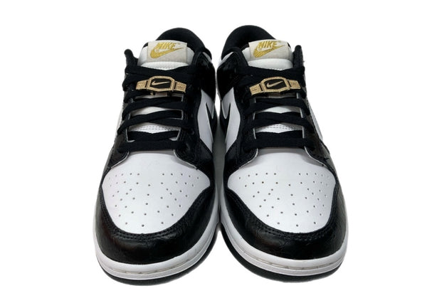 ナイキ NIKE 22年製 DUNK LOW RETRO SE WORLD CHAMP ダンク ロー ワールド チャンプ クラック シューズ 白 黒 DR9511-100 メンズ靴 スニーカー ブラック 27cm 104S-779
