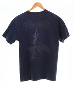 バンドTシャツ BAND-T AERO SMITH JUST PUSH PLAY WORLD TOUR エアロスミス 00's Tシャツ ネイビー Mサイズ 103MT-2605