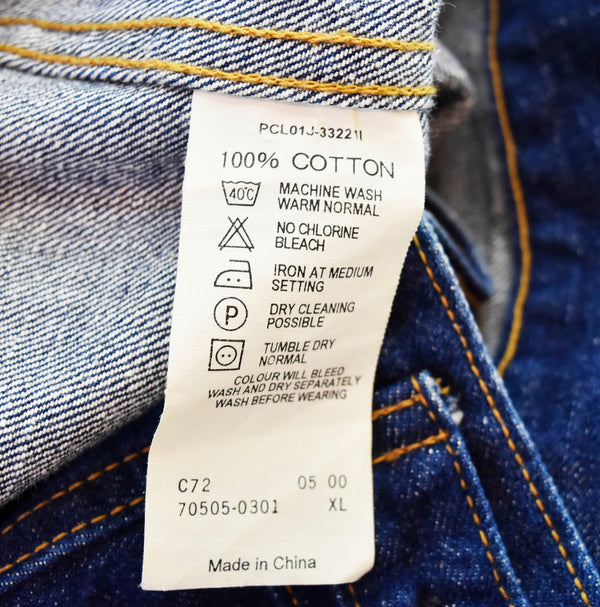 リーバイス Levi's デニムトラッカージャケット 青 70505-0301 ジャケット ブルー LLサイズ 103MT-1744