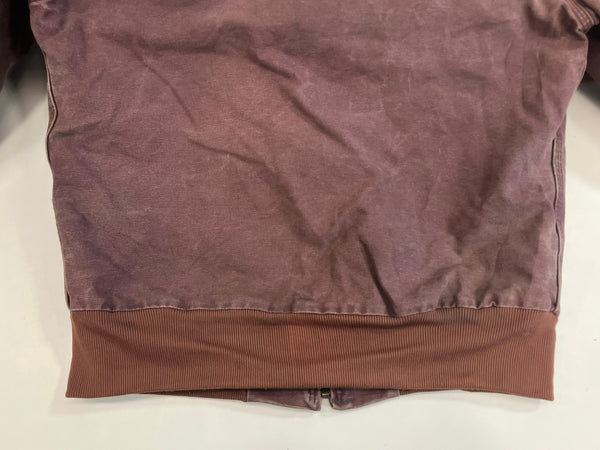 カーハート Carhartt 00's アクティブジャケット アクティブパーカー ワークジャケット ジップアップ ダック地 ダスティープラム VINTAGE ヴィンテージ WJ130 DPM WOMENS L ジャケット パープル 101MT-5327