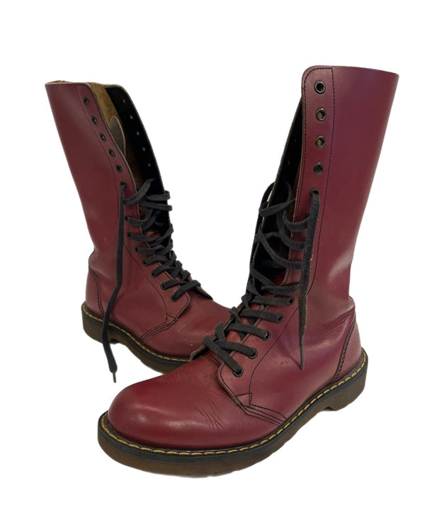 ドクターマーチン Dr.Martens イングランド製 14ホールブーツ 編上げブーツ メンズ レディース 14ホール レディース靴 ブーツ その他 レッド 101sh-2358